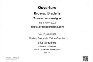 Ouverture de la braderie en ligne brossac