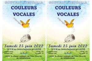 SPECTACLE VOCAL COULEURS VOCALES LANTON