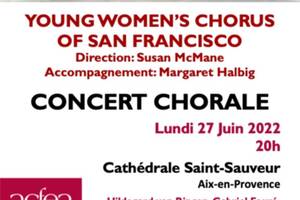 Concert de la Chorale de Jeunes Femmes de San Francisco - Entrée Libre !