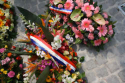 Cérémonie au monument aux morts