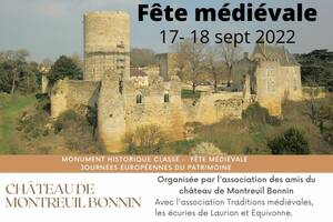 18-18 sept 2022- Fête médiévale -  démonstrations équestres -Journées du patrimoine
