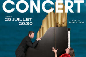 Concert Orgue et Piano le mardi 26 juillet à 20h30, église Saint Pierre à Lion sur mer
