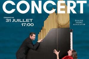 Concert Orgue et Piano le dimanche 31 juillet à 17h, église Saint Augustin à Deauville