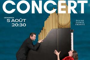 Concert Orgue et Piano le vendredi 5 août à 20h30, église de la Trinité à Falaise