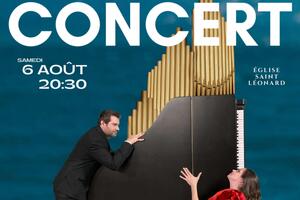 Concert Orgue et Piano le samedi 6 août à 20h30, église Saint Léonard à Fougères