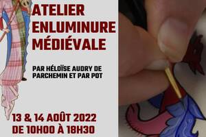 Atelier enluminure médiévale au Centre Azincourt 1415