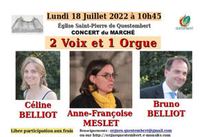 Concert 2 voix et 1 orgue