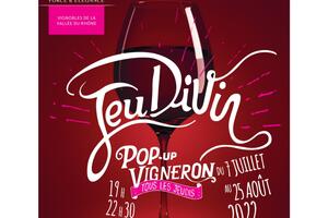 JeuDiVin : le retour des pop-up vignerons de l'été !