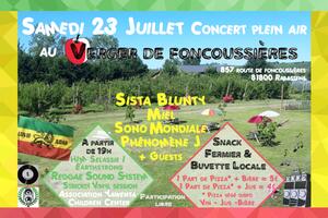 Concert plein air au Verger le 23 juillet