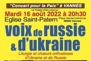 VOIX DE RUSSIE ET D'UKRAINE CONCERT POUR LA PAIX