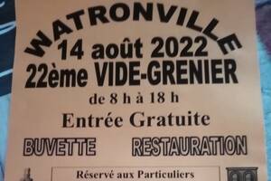 Vide grenier, fête foraine et feu d'artifices en soirée