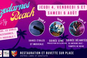 Cazedarnes Beach - 3 jours de festivités sur le sable !