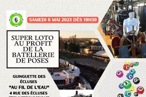 LOTO au profit de l’association de la Batellerie de Poses. 