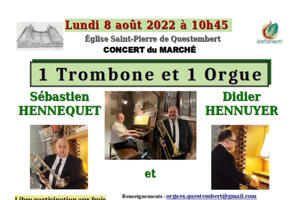 Concert du marché : 1Trombone et 1 Orgue