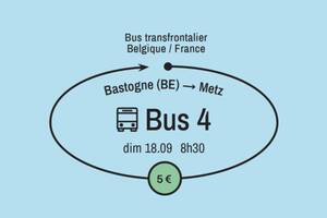 Bus de l’art depuis la Belgique, à destination de Metz