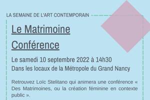 Conférence sur le Matrimoine