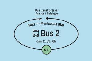 Bus de l’art à destination de la Belgique