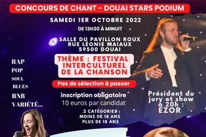 CONCOURS DE CHANT : DOUAI STARS PODIUM 1ER OCTOBRE 2022