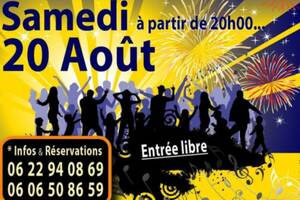 Repas moules/frites et feu d'artifice