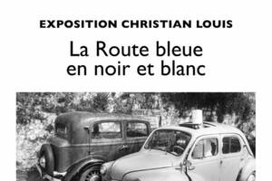 La Route bleue en noir et blanc