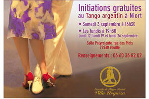 TANGO ARGENTIN - INITIATIONS GRATUITES