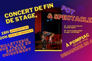 Concert, pot et guitare en voyage