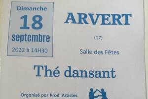 Thé dansant ARVERT (17) le 18 septembre 2022