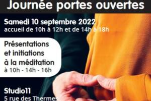 Vous êtes ici AccueilMon tableau de bordJournée portes ouvertes samedi 10 septembre - Présentation et initiation à la méditation