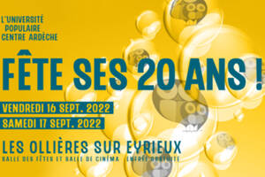 L'Université Populaire Centre Ardèche fête ses 20 ans !