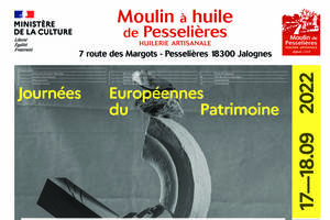 Journées européennes du Patrimoine-Moulin à huile de Pesselières-