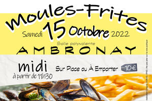 Journée Moules-Frites 2022 de l'OHSJA à Ambronay