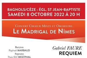 Le Madrigal de Nîmes en concert