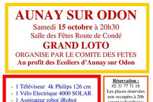 grand loto du comité des fêtes Auany sur Odon