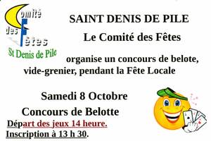 Concours de belote et vide-grenier