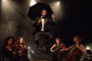 Le Siffleur (De fred RADIX) et son quatuor à cordes