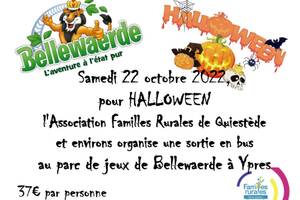 Halloween à Bellewaerde - Transport en bus et entrée au parc