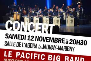 LE PACIFIC BIG BANDET SON CHANTEUR ADRIEN DUPRE  EN CONCERT A JAUNAY MARIGNY LE 12 NOVEMBRE 2022