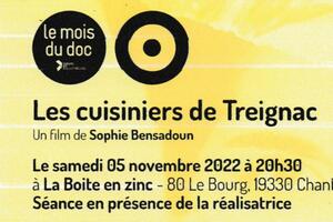 projection Film documentaire LES CUISINIERS DE TREIGNAC