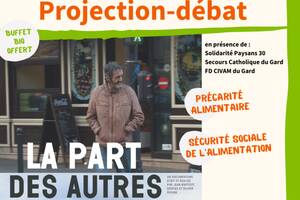 Projection-débat du film la Part des Autres, l'accès à tous à une alimentation de qualité