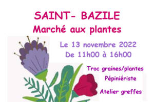 Marché aux plantes de Saint-Bazile