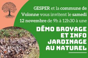 Atelier démonstration broyage et jardinage au naturel