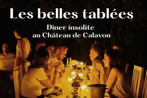 Dîner insolite au Château de Calavon