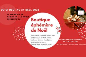 Boutique éphémère de Noël