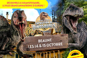 Le Musée Ephémère: les dinosaures arrivent à Beaune
