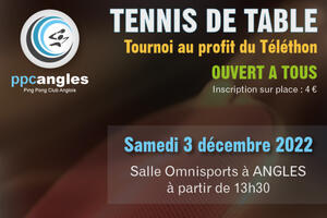 Tournoi loisir de ping pour le Téléthon