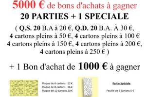 3 EME Méga Loto de Noel avec 5000 Euros de B.A. a Gagner