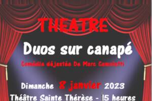 Duos sur canapé de Marc Camoleeti par la troupe uni'vers'cène de Taulé