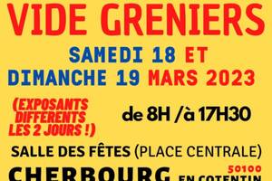 vide greniers  samedi 18 mars 2023  cherbourg