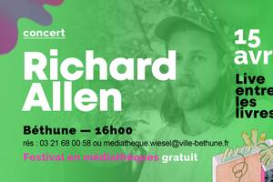 Richard Allen en concert > Live entre les Livres à Béthune