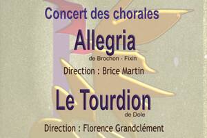 Concert Chorale Le Tourdion de Dole et Allegria de Fixin Brochon